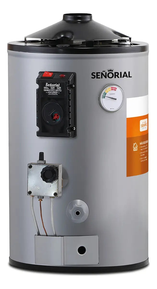 Termotanque Dual Señorial TGEP1-30 Gas + Eléctrico 30 Litros Gris - 330075