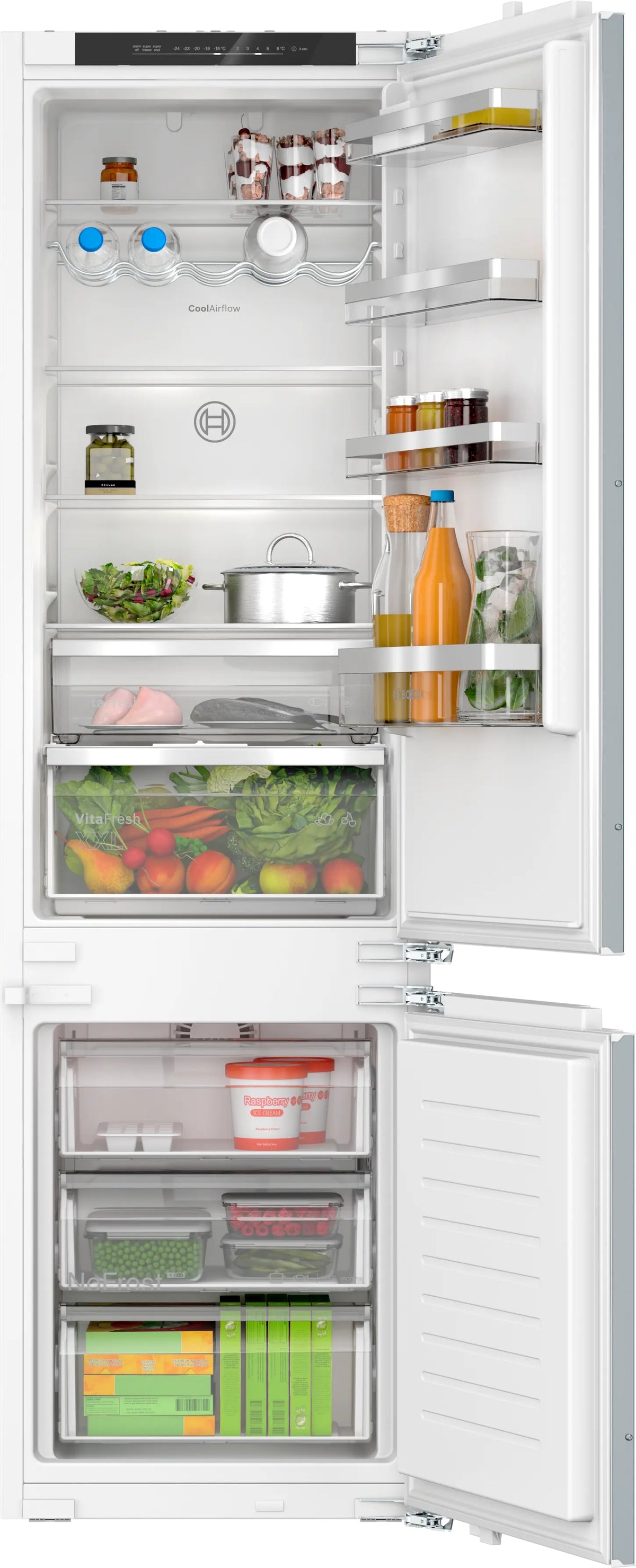 Frigorífico Combi Integrable Bosch Serie 4 KIN96VFD0 No Frost 289 L