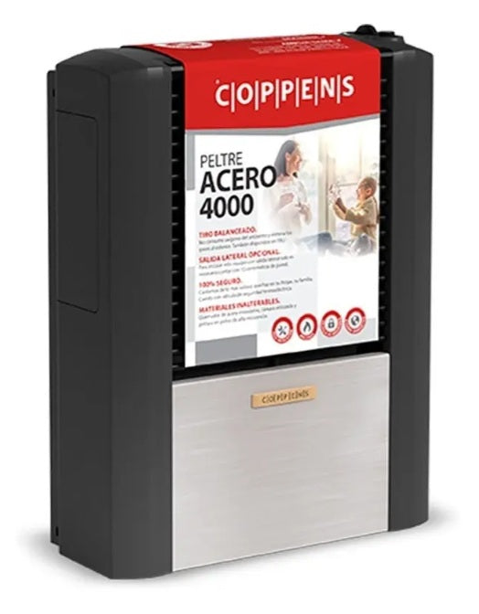 Calefactor Coppens Peltre II 4000 Kcal/h Tiro Balanceado Multigas Salida Izquierda