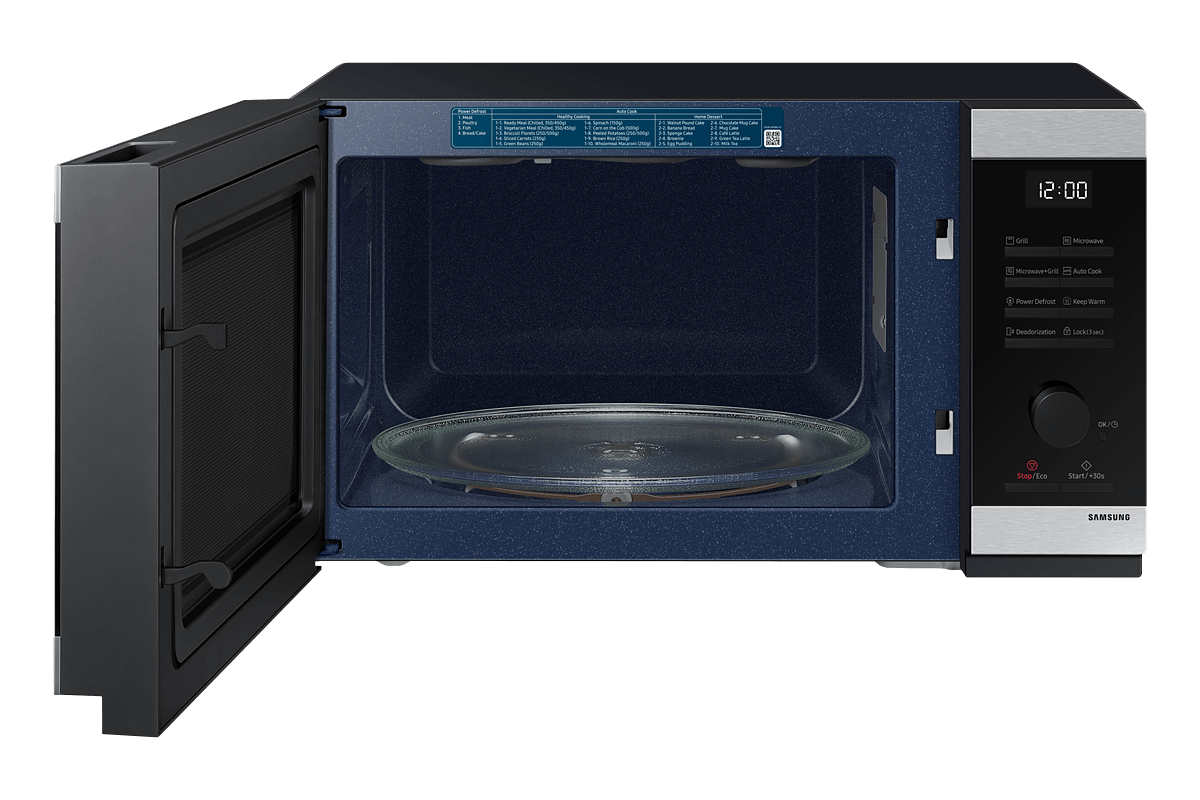 Microondas Samsung Grill 32 Litros Silver MG32DG4524ATBG