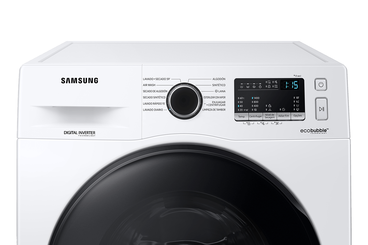 Lavasecarropas Samsung SAWD11A4453BWUBG 11 kg + 7 kg Blanco
