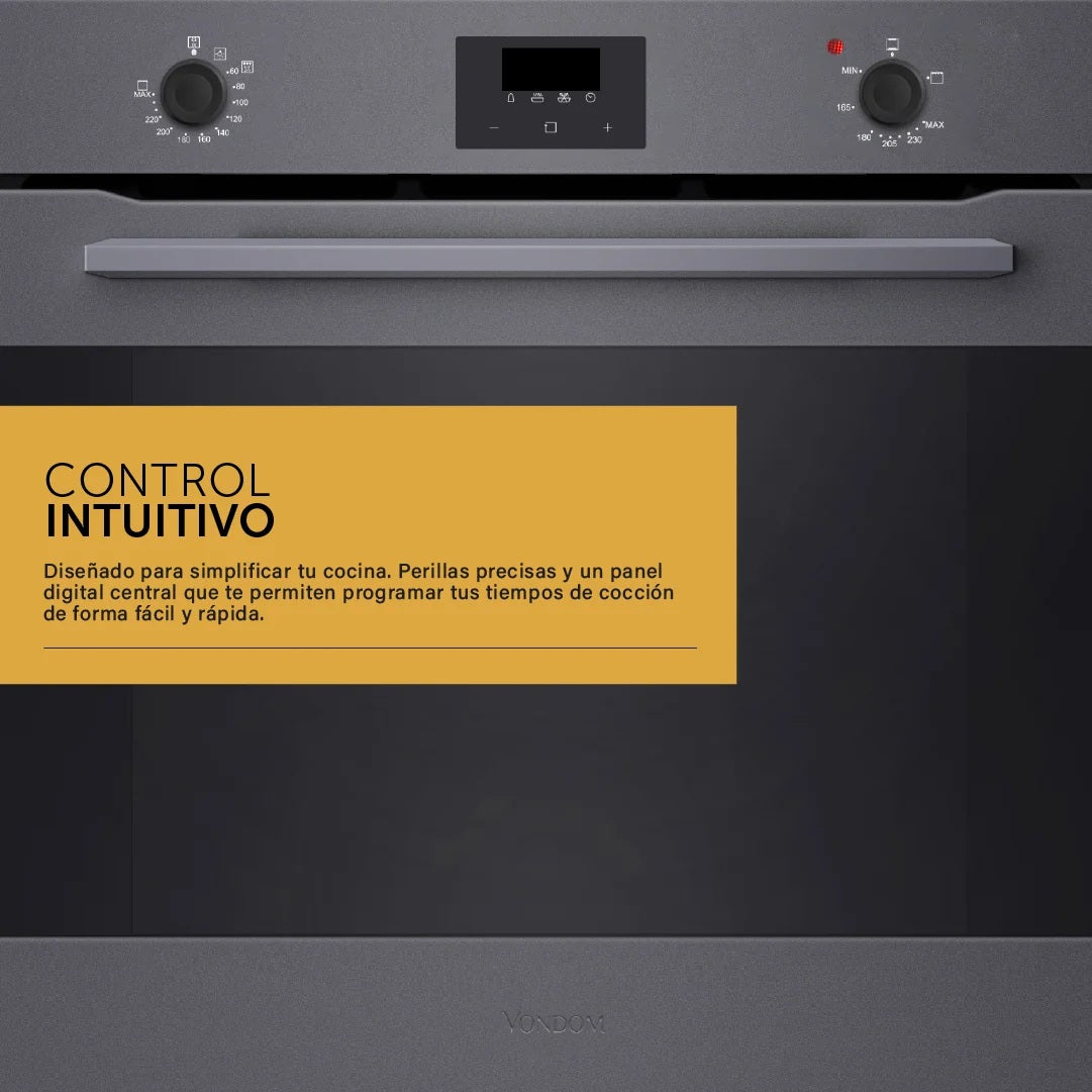 Horno a Gas Empotrable Vondom 60 cm 81 Litros TNC60GAS