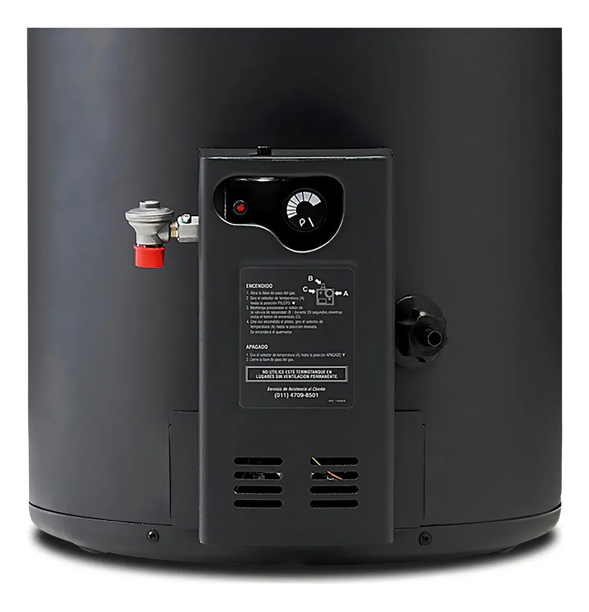 Termotanque Multigas Señorial TSGB-50 Black 50 Litros Gas Natural / Gas Licuado - 330089