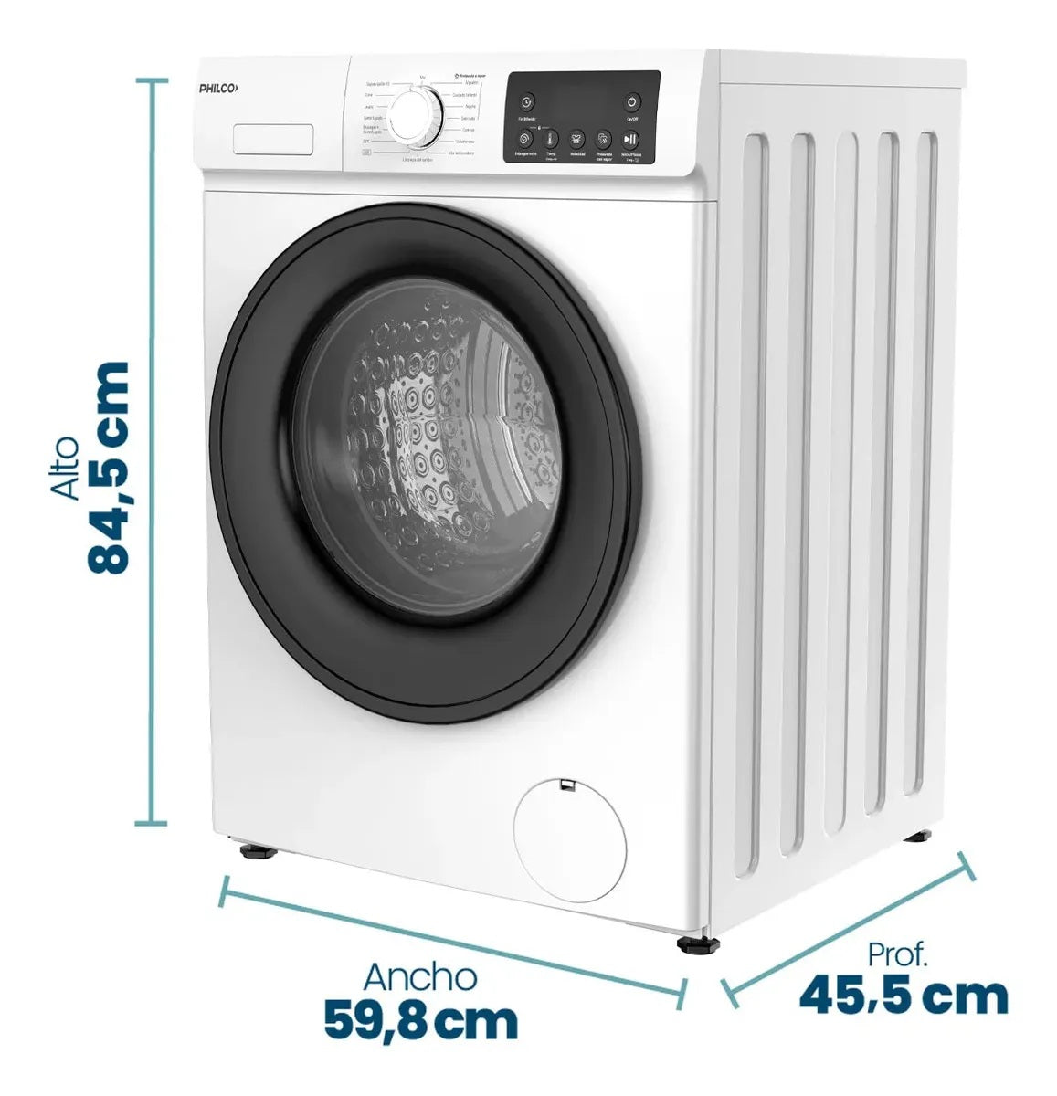 Lavarropas Philco 6 Kg Carga Frontal Inverter 1200 RPM PHLF67BN