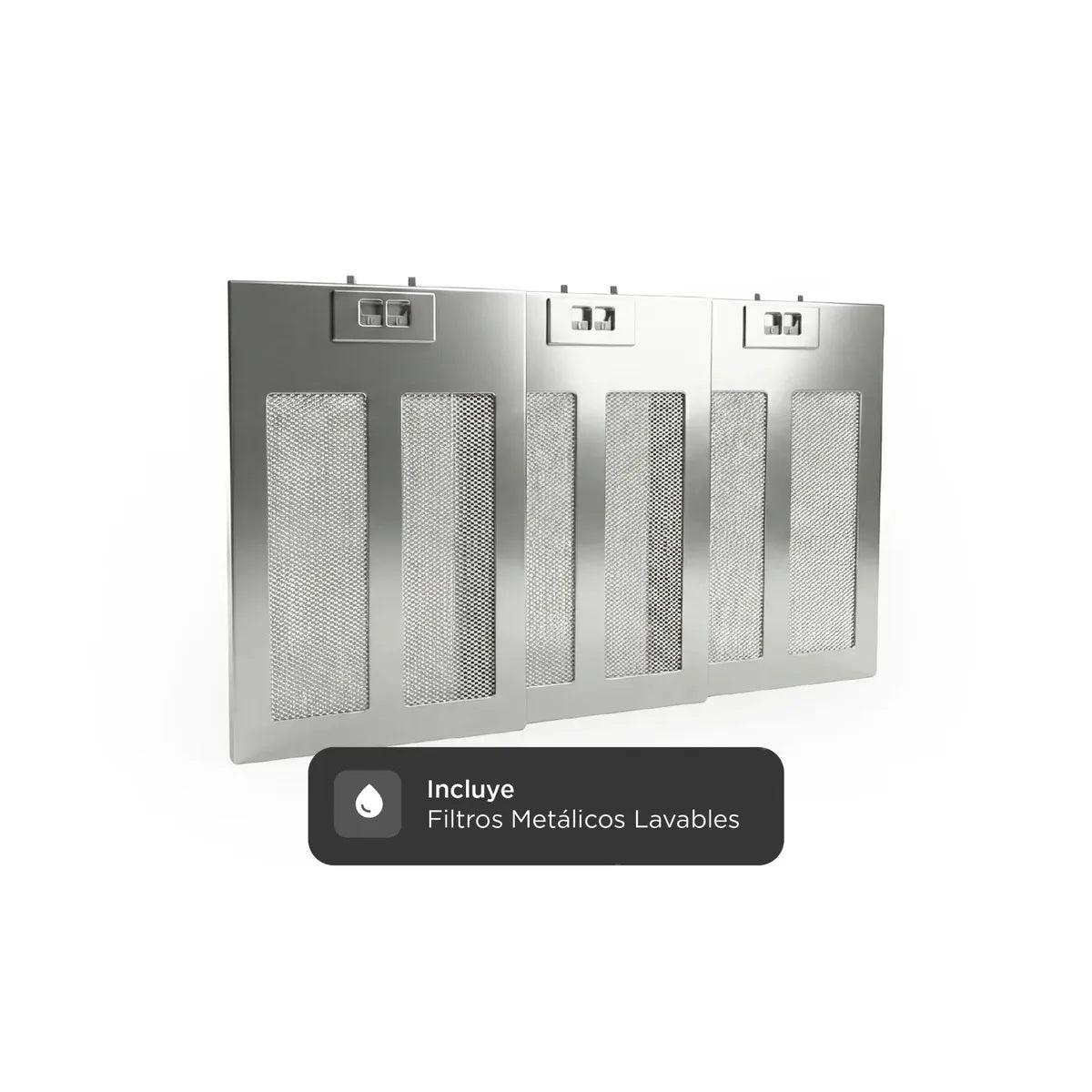 Campana Extractora TST Trazo 60 cm de Pared con 3 Velocidades y Luz LED - 390-60