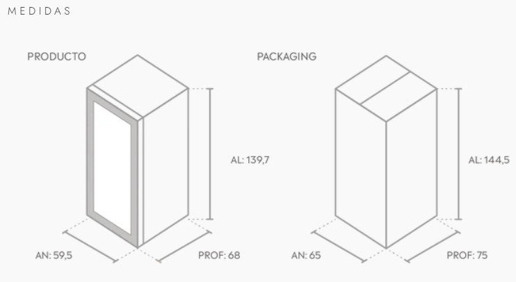 CAVA WINEFROZ CLASSIC EDITION PARA 111 BOTELLAS
