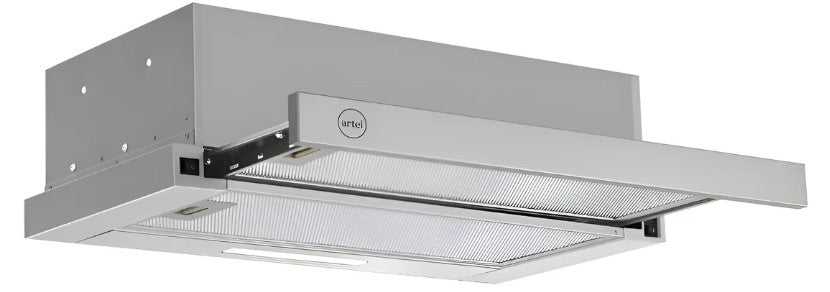 Campana Purificador Artei Caixa Extensible 60cm Tipo Flexa Gris