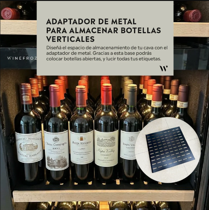 CAVA VINOS WINEFROZ GLASS DOOR EDITION PARA 166 BOTELLAS - SIMPLE TEMPERATURA GD500S