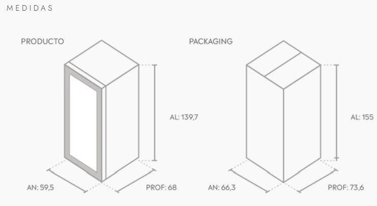 CAVA WINEFROZ CLASSIC EDITION PARA 102 BOTELLAS