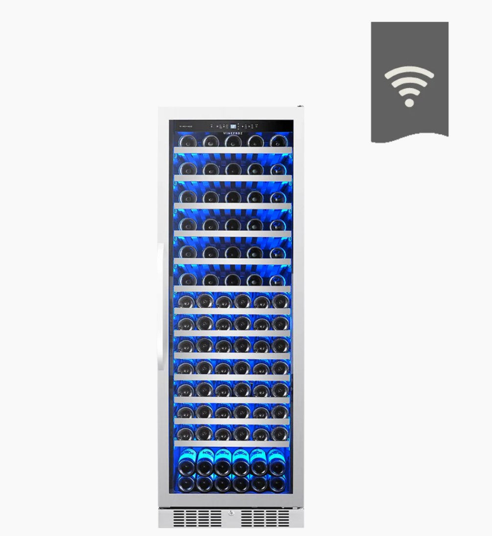 CAVA WIFI LUXURY EDITION INOXIDABLE PARA 138 BOTELLAS - SIMPLE TEMPERATURA