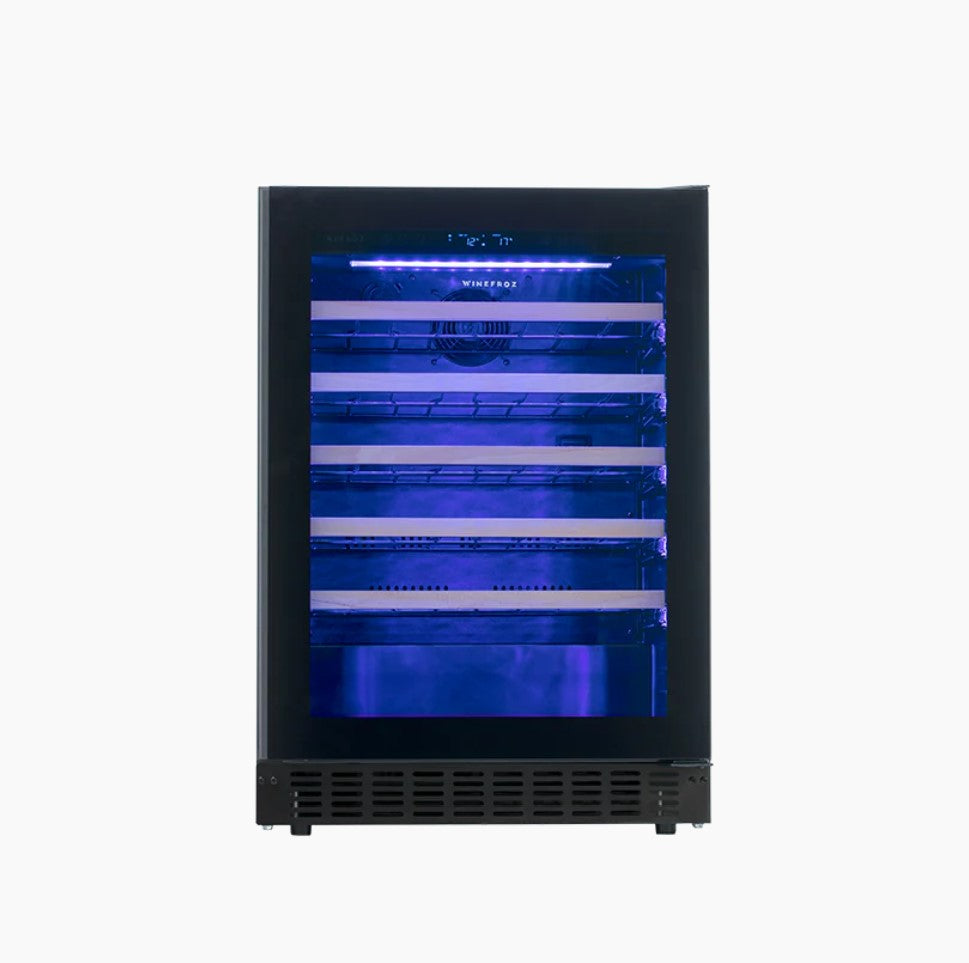 CAVA WINEFROZ GLASS DOOR EDITION PARA 56 BOTELLAS - SIMPLE TEMPERATURA