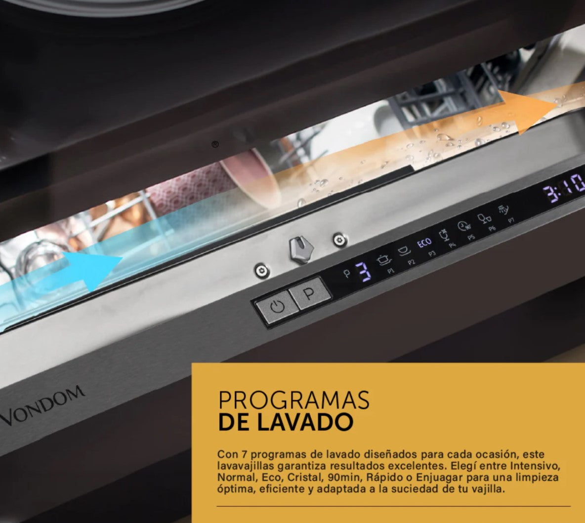 Lavavajillas Panelable - 14 cubiertos LVJ14P