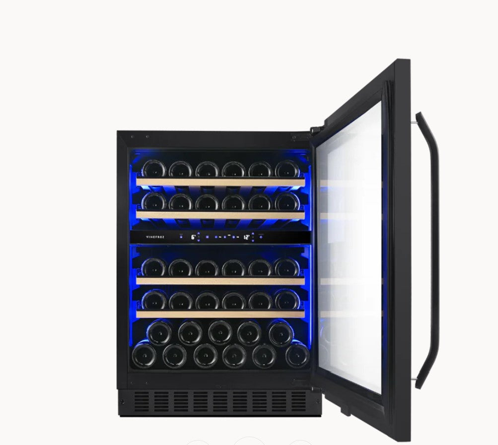 Cava de vinos PANELABLE - Built In - Doble Temperatura para 39 botellas MN27BI