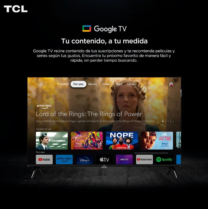 Smart TV TCL 43″ QLED Full HD 43S5K Google TV HDR