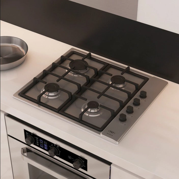 Anafe A Gas Tst Sulata Iv Acero Inoxidable Empotrable 4 hornallas