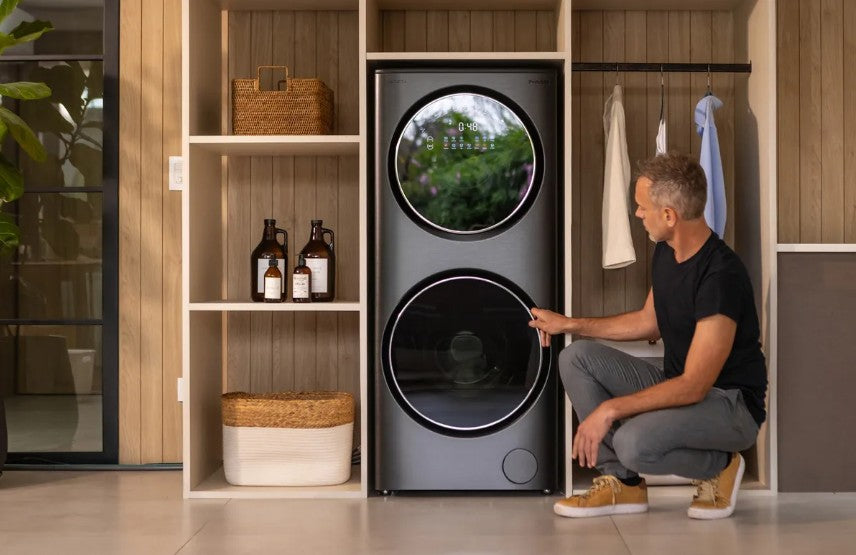 Torre De Lavado Philco PHLFT157GT Inverter Lavasecarropas 15/7k Gris Oscuro