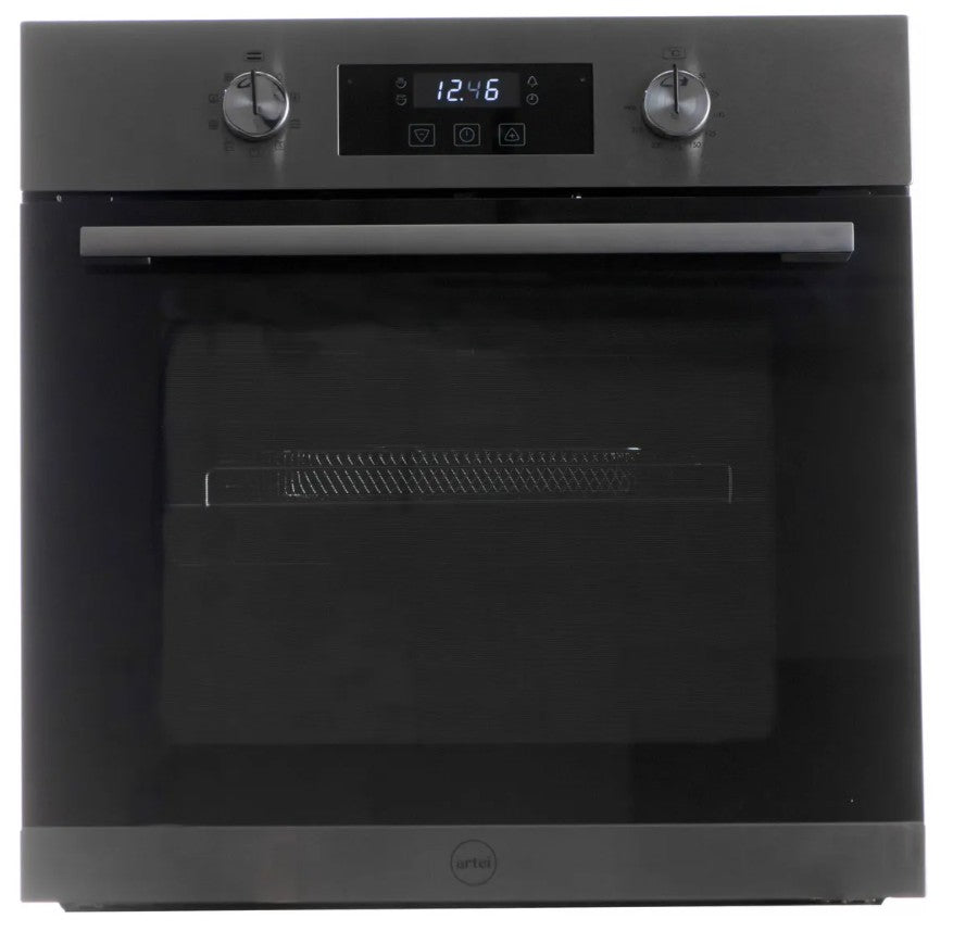 Horno Empotrable Eléctrico Artei Iron Digital Inox 60cm Negro
