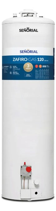 Termotanque Multigas Señorial Zafiro TSZ-120 118 L Blanco - 330003