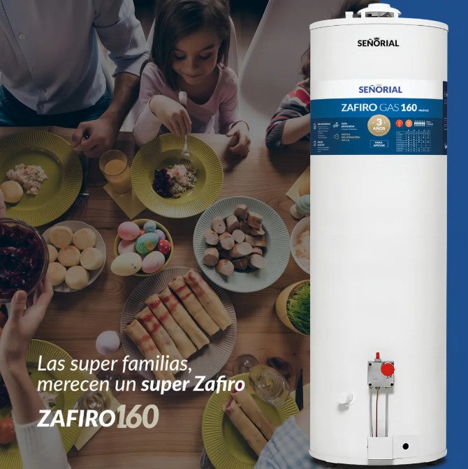 Termotanque Multigas Señorial Zafiro TSZ-120 118 L Blanco - 330003