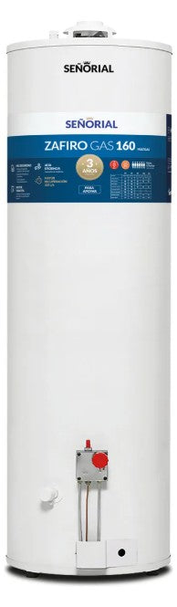 Termotanque Multigas Señorial Zafiro 160 L Alta Recuperación - 330012