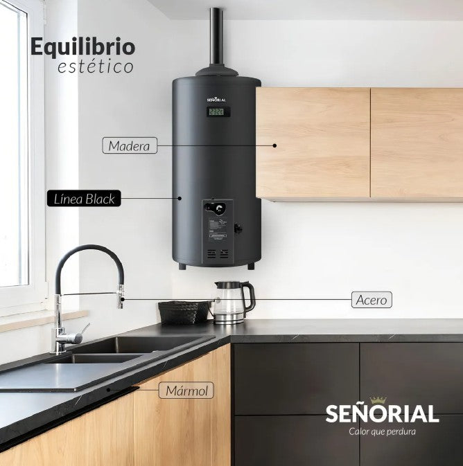 Termotanque Eléctrico Señorial Black TSBE-60 60 L 2000 W - 330093