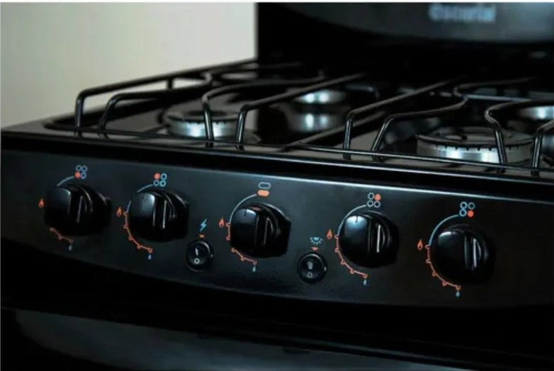 Cocina Escorial Palace 4 Hornallas Gas Natural Negra - 32621