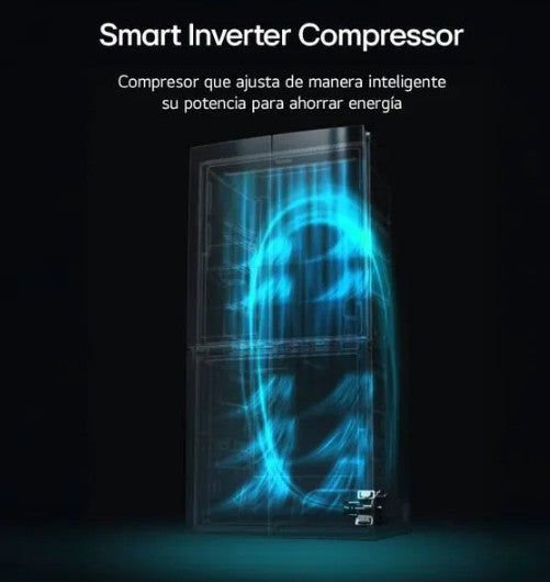 Heladera LG GM57SXM Side by Side No Frost Inverter Negra