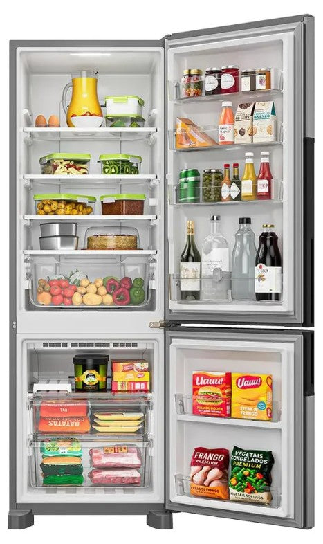 Heladera Whirlpool Inverter No Frost Bottom Freezer 397 L Inox - WRE45MKDIM