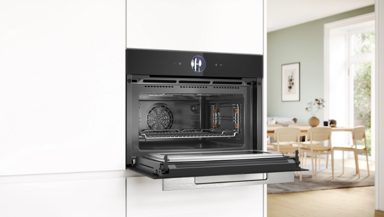 Horno Compacto con Microondas Bosch Serie 8 CMG7761B1 45 L Negro