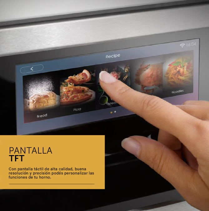 Horno Empotrable Vondom WiFi Pirolítico TFT Air Fry 81L TNC60HE-2