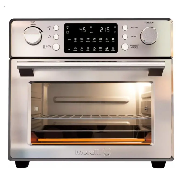 Horno Eléctrico Morelli Bari Convector Air Fryer 25L Acero Inoxidable