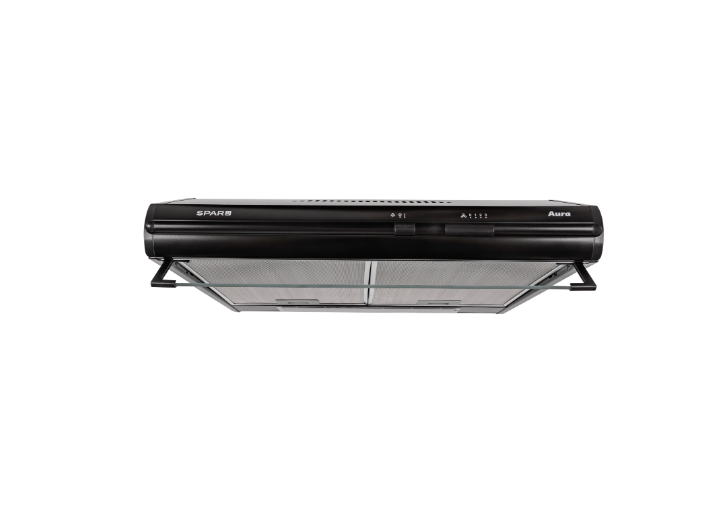 Purificador Spar Aura negro 60cm 3 Velocidades Filtro Lavable