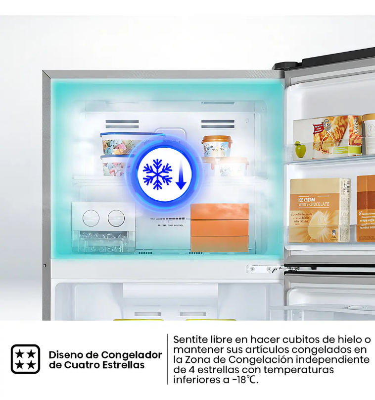 Heladera Hisense Inverter No Frost 379L Dispenser Acero Inoxidable - RT3N375NMC