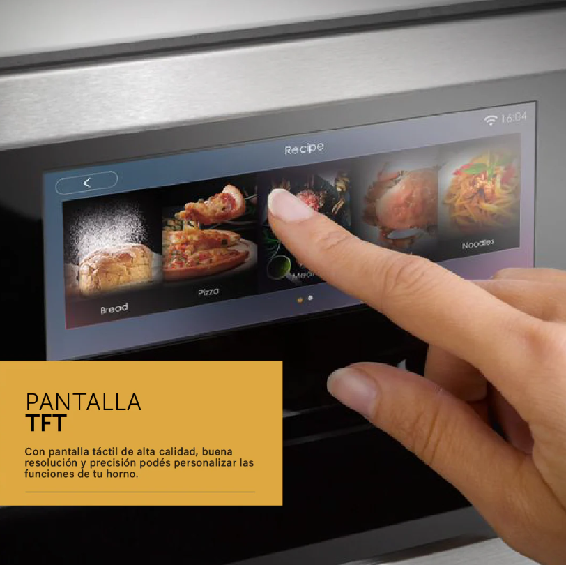 Horno Eléctrico Empotrable WIFI Pirolítico con pantalla TFT y Air Fry - 90 cm Ultra Capacidad 133L TNC90HE-2