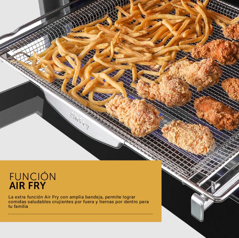 Horno Eléctrico Empotrable WIFI Pirolítico con pantalla TFT y Air Fry - 90 cm Ultra Capacidad 133L TNC90HE-2