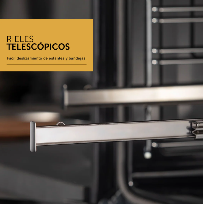 Horno Eléctrico Empotrable WIFI Pirolítico con pantalla TFT y Air Fry - 90 cm Ultra Capacidad 133L TNC90HE-2