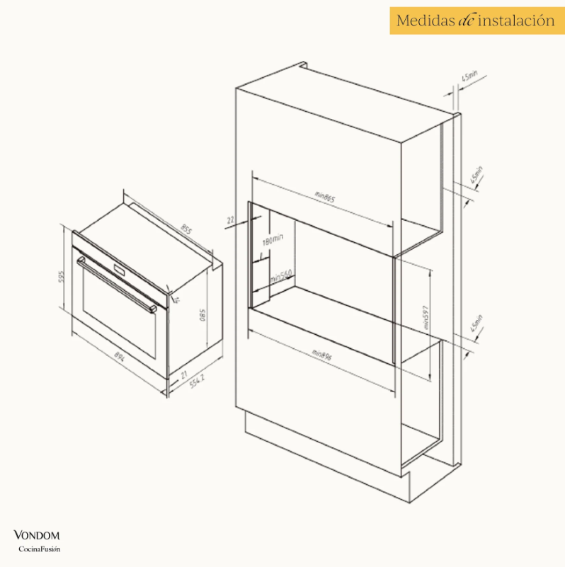 Horno Eléctrico Empotrable WIFI Pirolítico con pantalla TFT y Air Fry - 90 cm Ultra Capacidad 133L TNC90HE-2