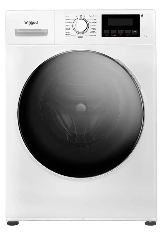 Lavarropas Whirlpool 7 Kg Inverter Carga Frontal 1200 RPM - WNQ07AB