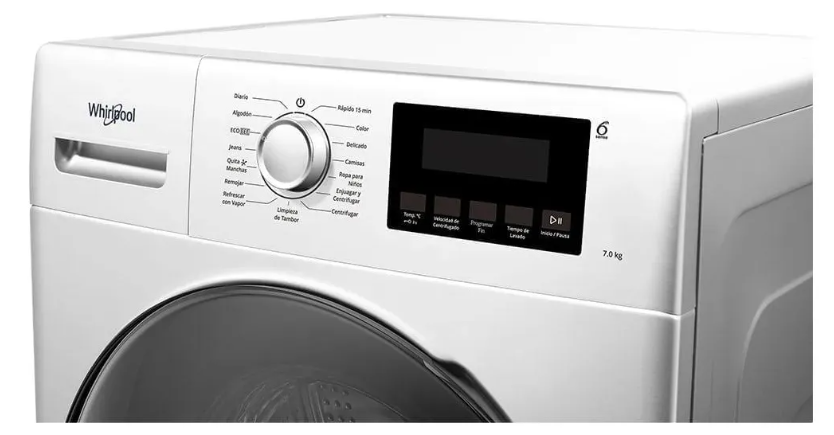 Lavarropas Whirlpool 7 Kg Inverter Carga Frontal 1200 RPM - WNQ07AB