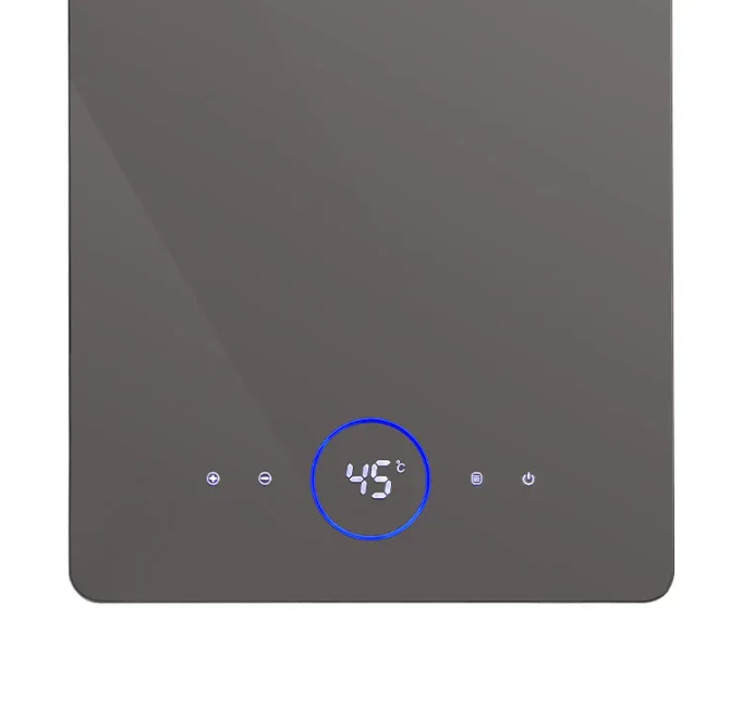 Calefón Rheem NovoTouch 14L Tiro Forzado Inverter Gris R7-14L-GN-XI-TF-G