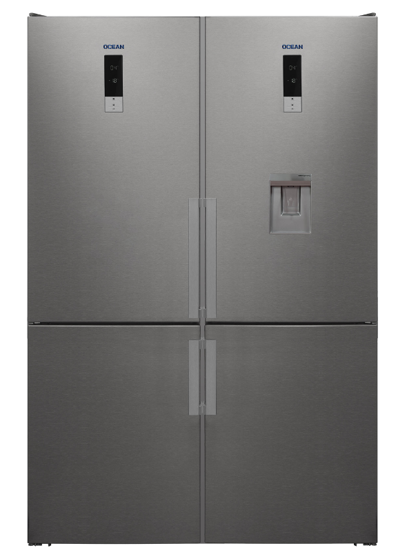 Heladera Combi No Frost OCEAN ITALY CNF412TDXA+ + CNFR410TDXA+ con dispenser