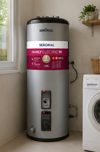 Termotanque Eléctrico Señorial Family Tts-90 L Ear Gris 90l