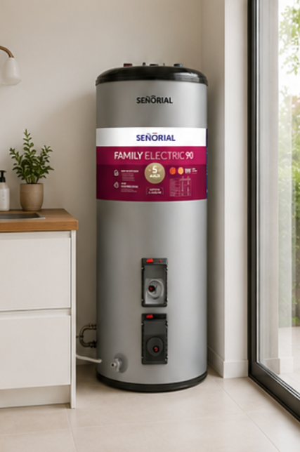 Termotanque Eléctrico Señorial Family Tts-90 L Ear Gris 90l