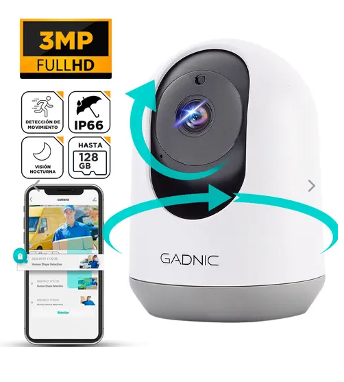 Cámara de Seguridad GADNIC P2P00090 IP Full HD 3 MP