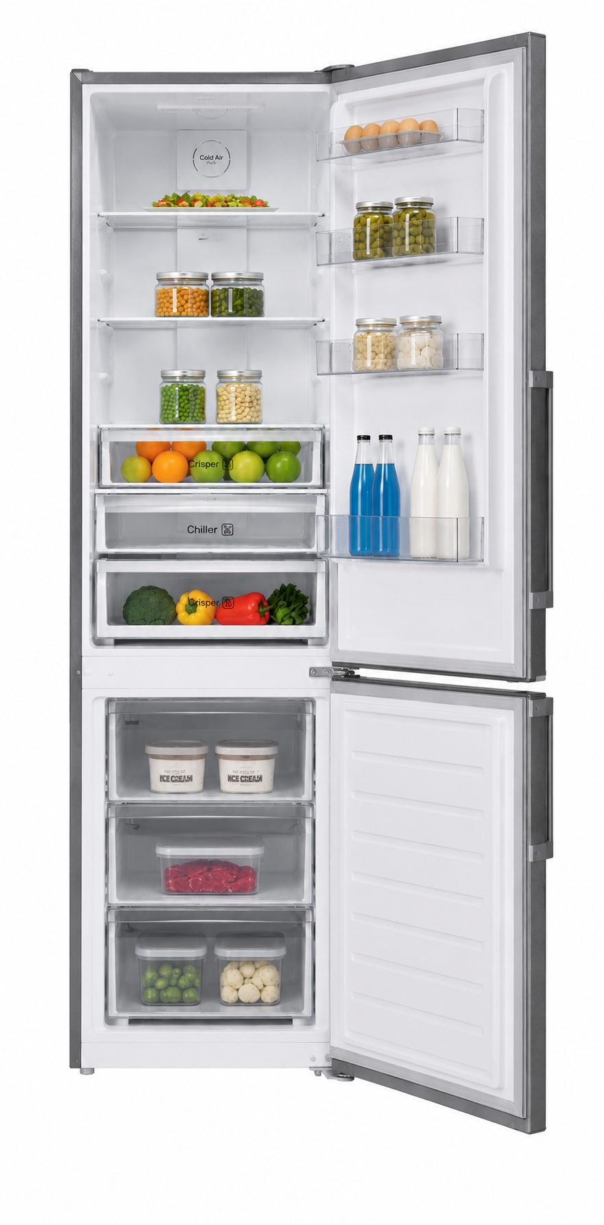 Heladera Combi No Frost OCEAN ITALY CNF 412 TD X A+