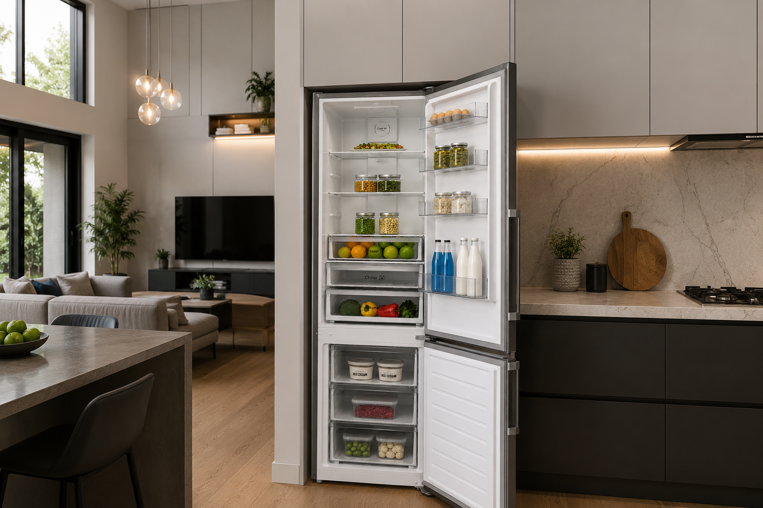 Heladera Combi No Frost OCEAN ITALY CNF 412 TD X A+