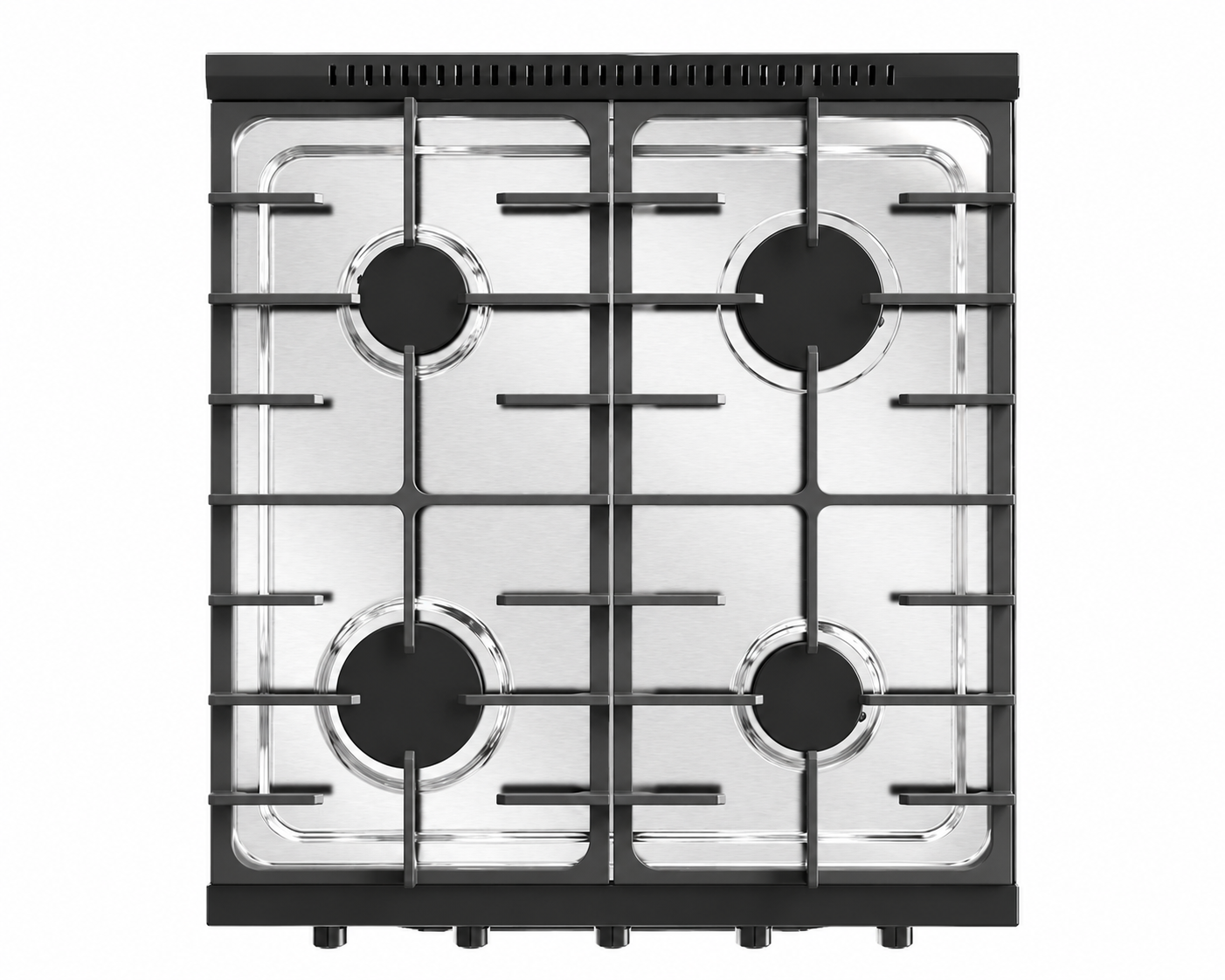 Cocina Morelli 550 Nero Negra gas 4 hornallas puerta con visor - 18702