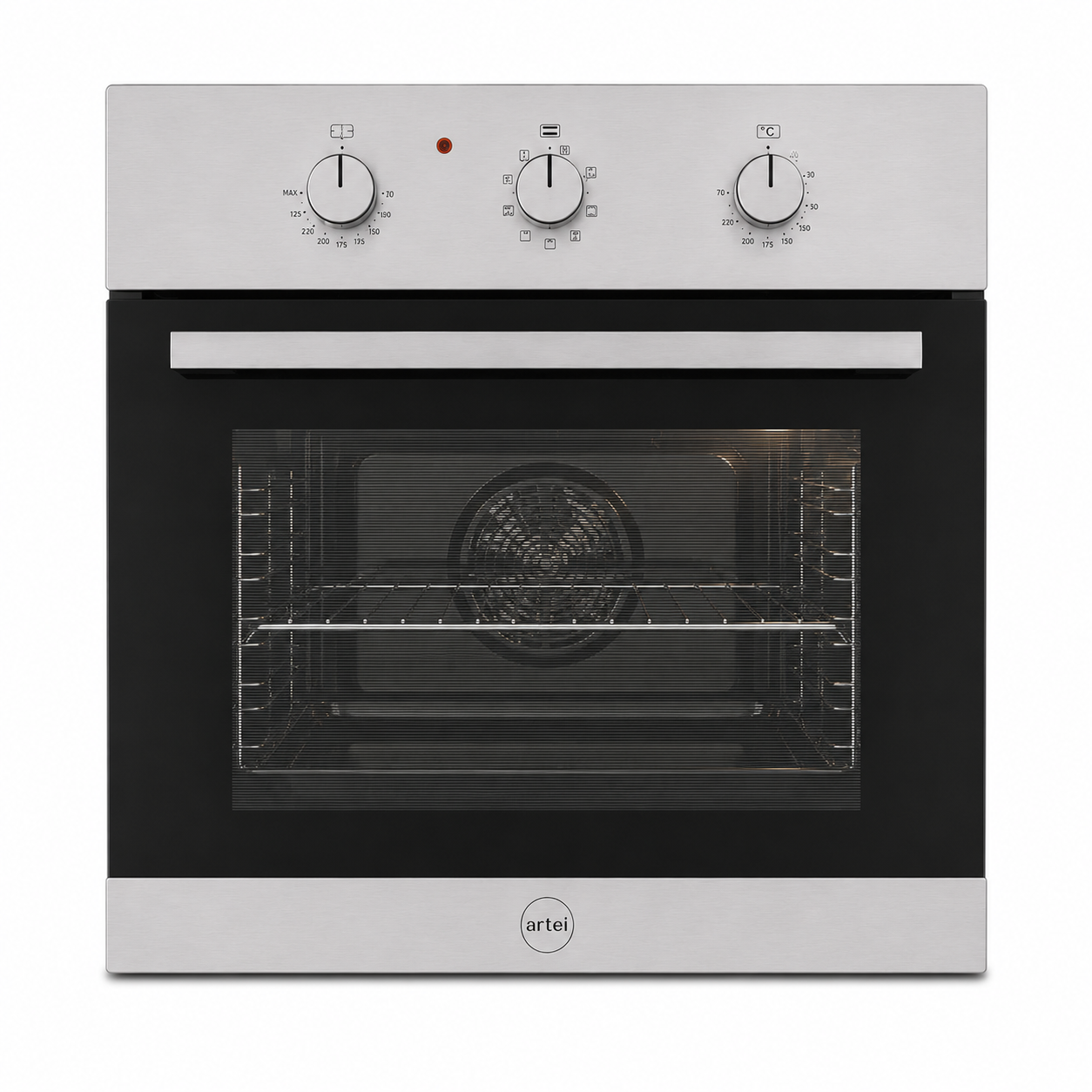 Combo Artei Horno Empotrable Iron Air Fryer 60cm + Anafe Vitrocerámico 4 Zonas