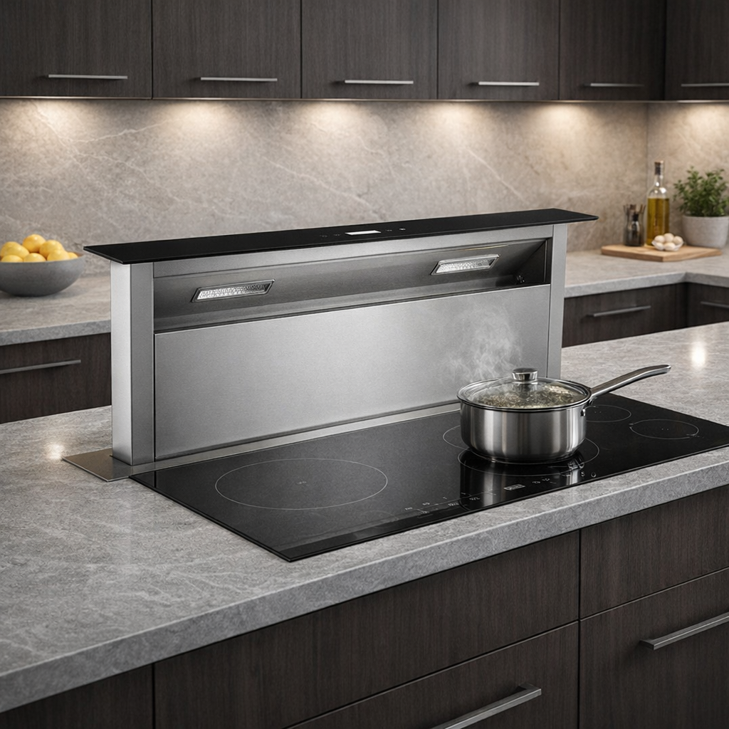 Campana ARTEI DOWNDRAFT - Extractor Retráctil Premium