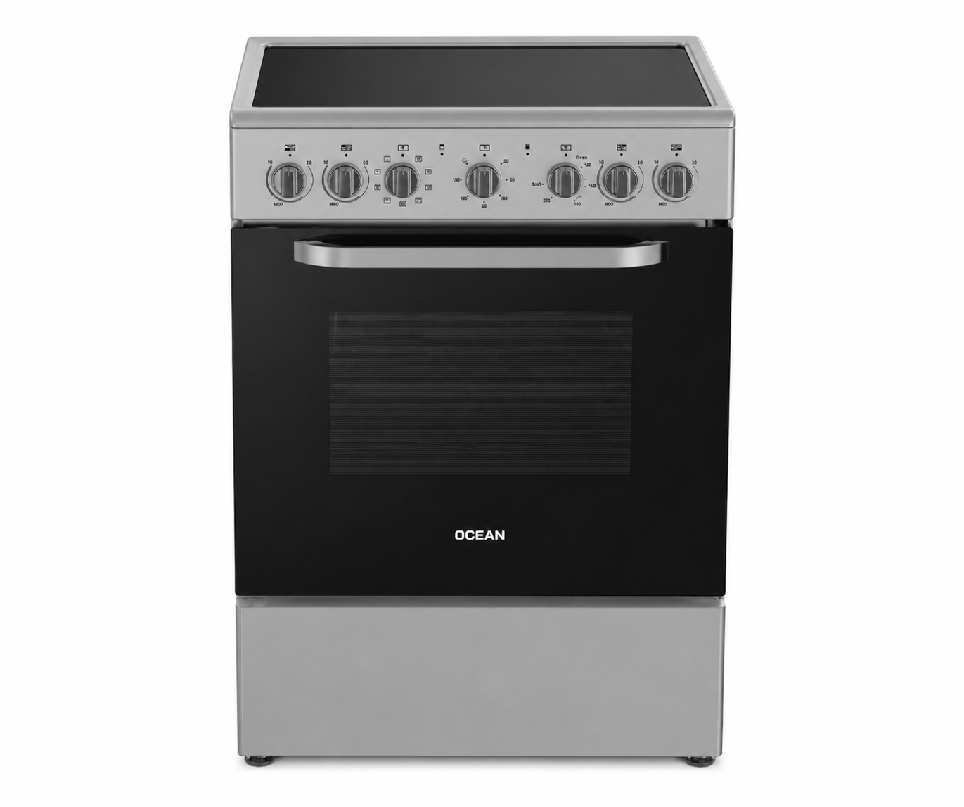Cocina Eléctrica OCEAN 60x65cm Vitrocerámica VCOM 6604-4I